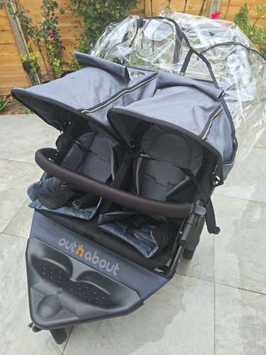 Out about twin buggy - out,