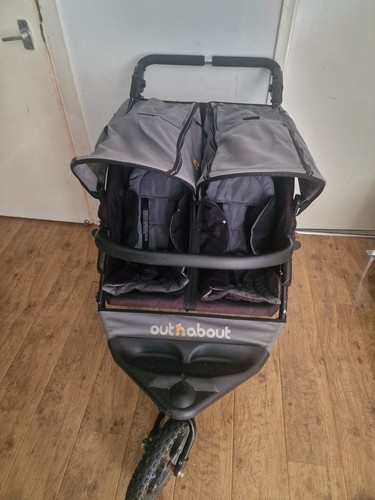 Out about double buggy - out,