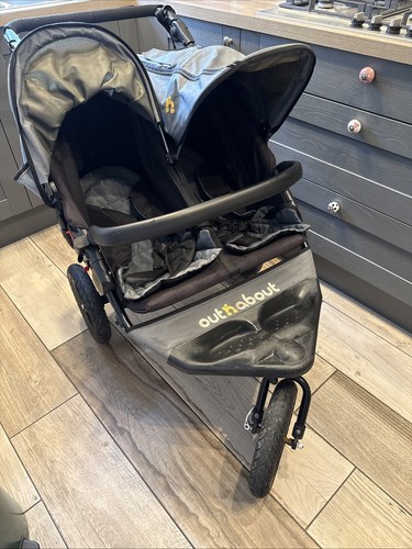Out about double - out, pram