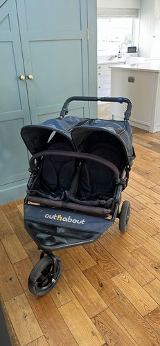 Out about double pushchair - double,
