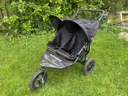 Out about double buggy pram - n,